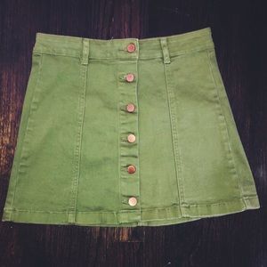 Green Skirt - Forever 21